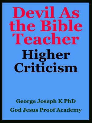cover image of Higher Criticism